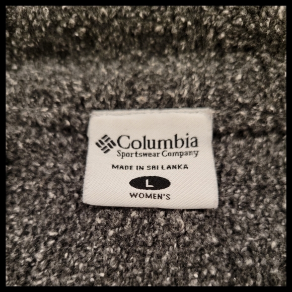 Columbia gray tweed mock zip up sweater - Picture 3 of 9